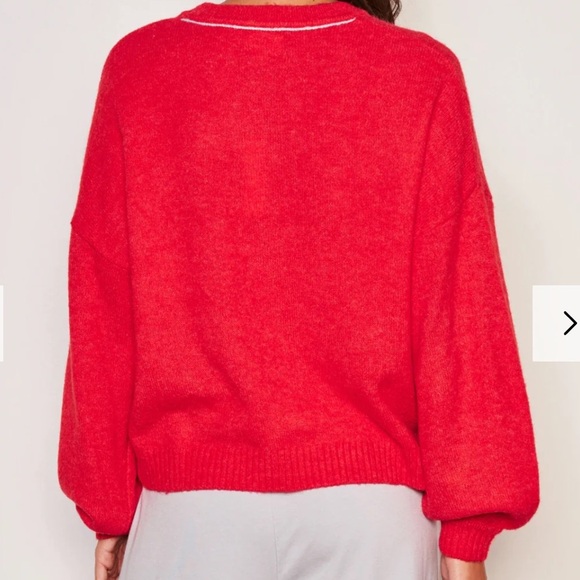 SUNDRY Merci Crew Neck Sweater Size Medium - Picture 2 of 8